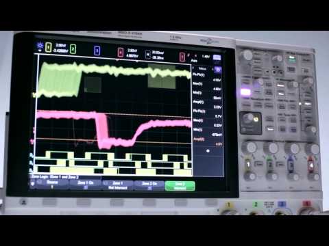 Keysight Oscilloscope, DSO, 4-channel, 500 MHz, 1 million wfm / s