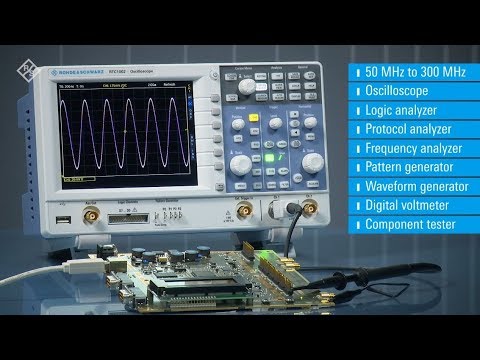 Rohde&Schwarz Oscilloscope, DSO, 2-channel, 100 MHz, 1 (2) Mpts, integr. Signal generator