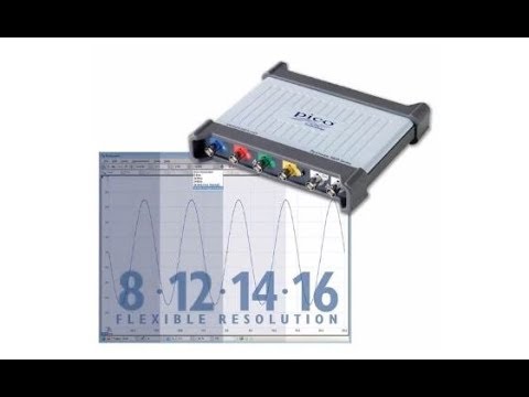 Pico USB oscilloscope for PC, MSO, 4 + 16-channel, 200 MHz