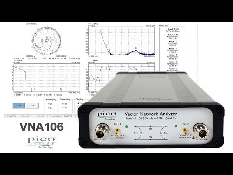 Pico USB vector network analyzer, 300 kHz to 6 GHz, Quad RX