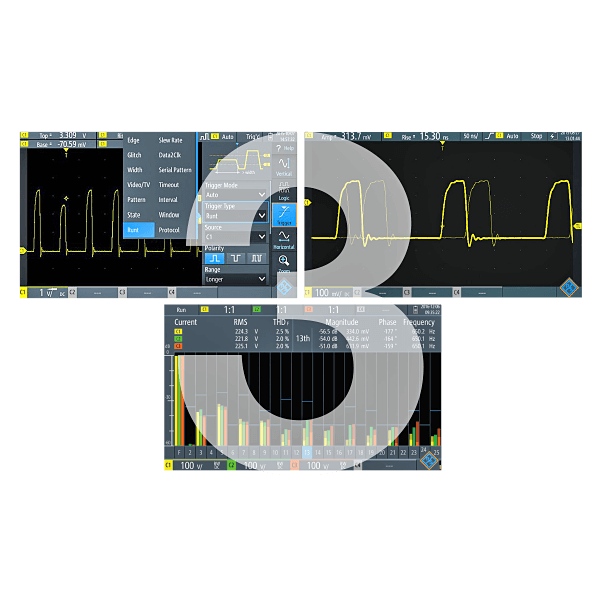 Rohde&Schwarz Power electronics bundle with 3 trigger / analysis options, for RTH