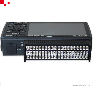 Graphtec Complete data logger set GL840-EU-WV with 10x temperature sensor, 2x battery &amp; case (GL840-EU-WV-Temp1)