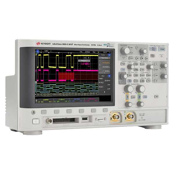 Keysight Oscilloscope, MSO, 2 + 16-channel, 100 MHz, 1 million wfm / s