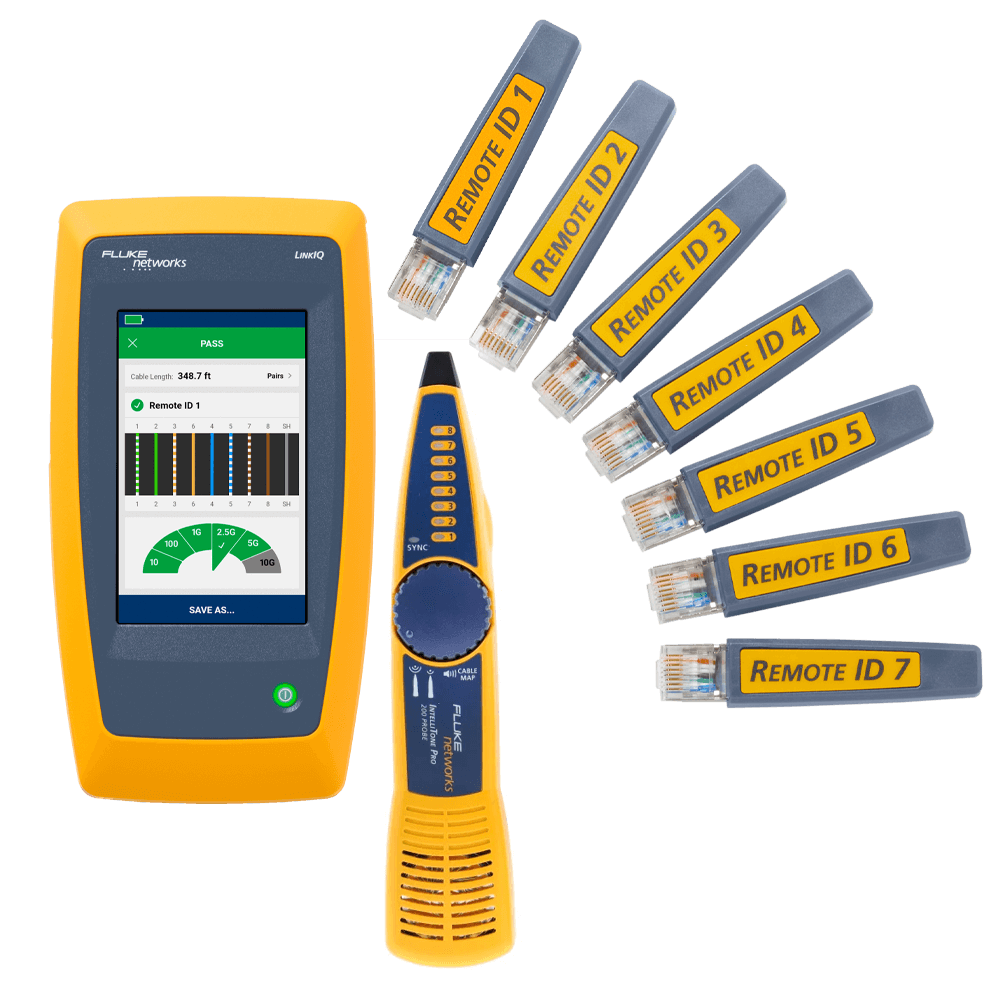 Testeur de câble et de réseau LinkIQ™ de Fluke Networks : kit avancé