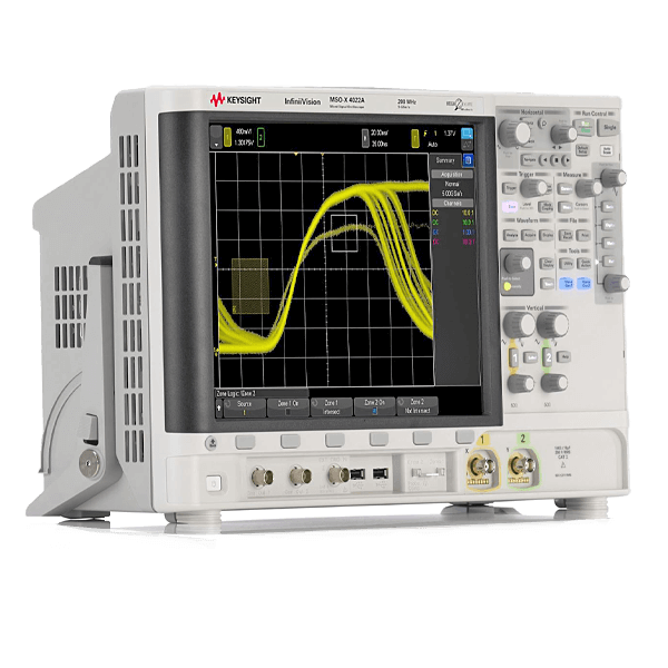 Keysight Oscilloscope, MSO, 2 + 16-channel, 200 MHz, 1 million wfm / s