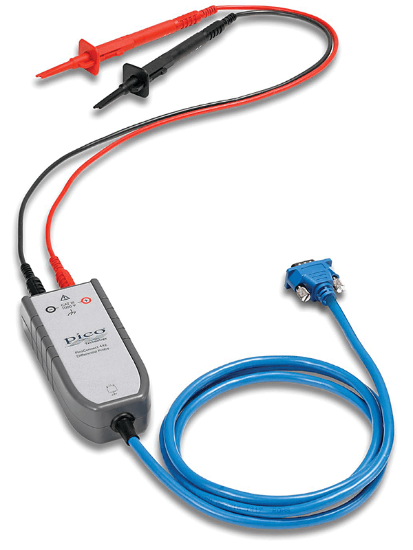 Pico Tastkopf, differentiell, PicoConnect 442, 1.000V CATIII für PicoScope 4444, 25:1, DB9 Stecker