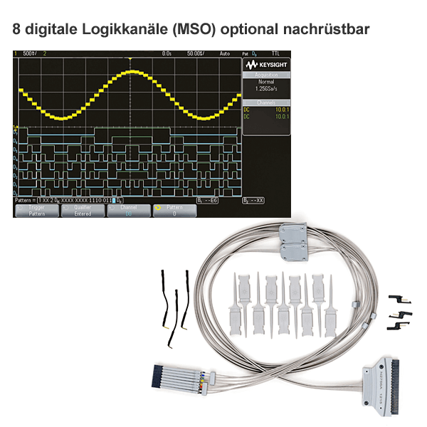 Keysight Oscilloscope, DSO, 4-channel, 200 MHz