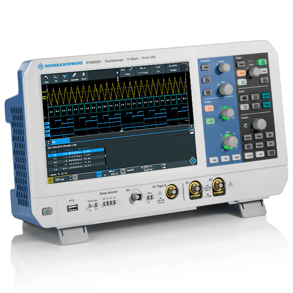 Rohde&Schwarz Oscilloscope, MSO, 2 + 16-channel, 350 MHz, 10 bit, 40 (80) Mpts