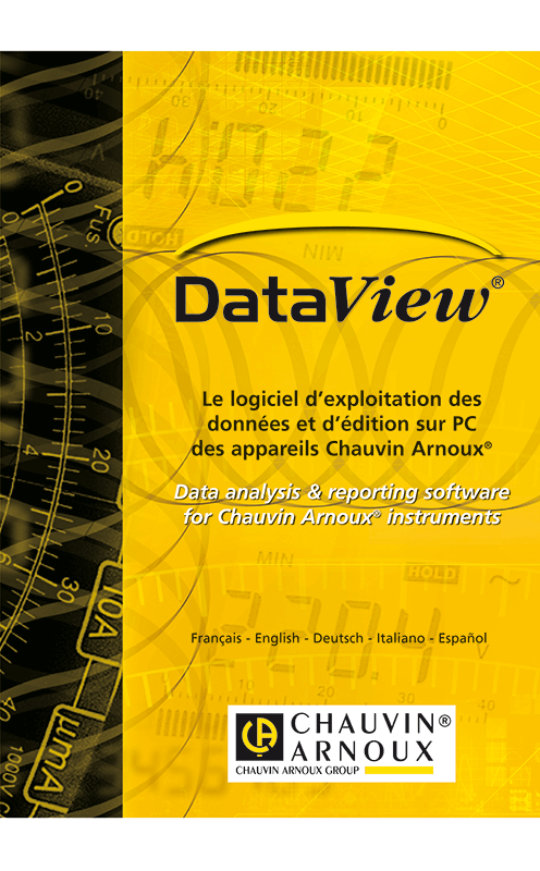 Chauvin Arnoux CA 6117 multifunction tester installation test with DataView software (P01145460F)