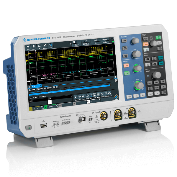 Rohde&Schwarz Oscilloscope, DSO, 2-channel, 100 MHz, 10 bit, 40 (80) Mpts