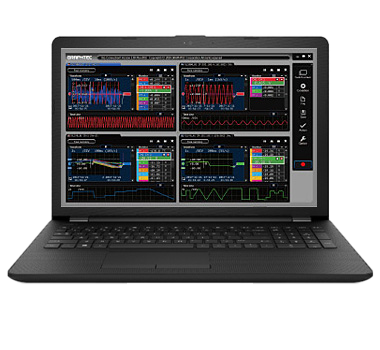 Graphtec Datenlogger, 4-Kanal, hochspannungsfest, 1 µs, TRMS nach CAT III, 4 GB Flash