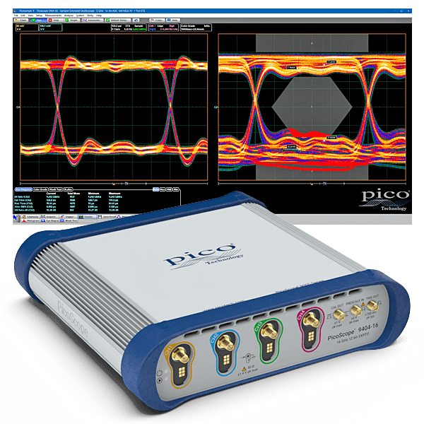 Pico Sampler extended real time USB oscilloscope (SXRTO), 4-channel, 16 GHz, 5 TS / s