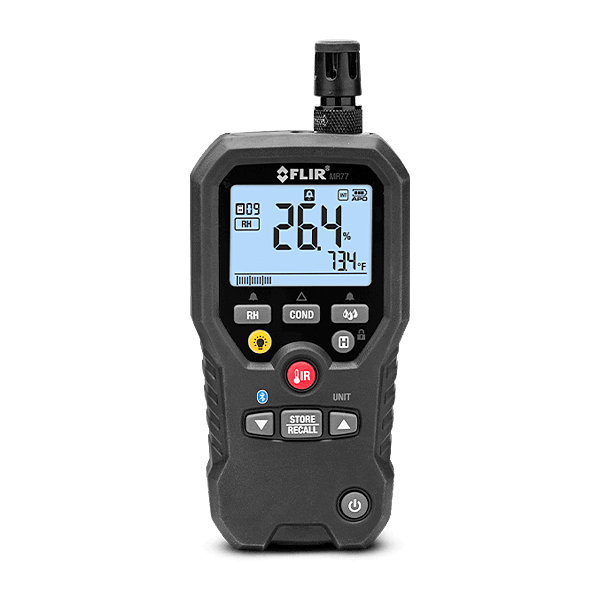 MR77 | Thermo-Hygrometer mit IR-Thermometer, Meterlink Feuchte, Druck