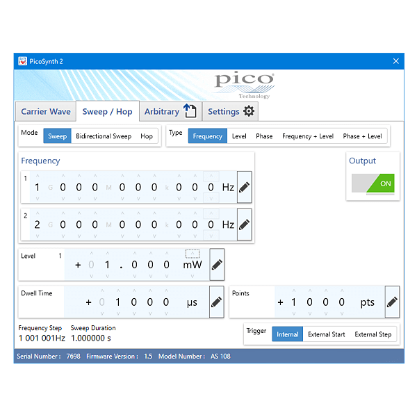 Pico Agile Synthesizer, 8 GHz