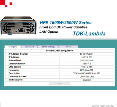 TDK-Lambda HFE2500-LAN