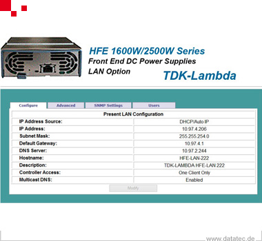 TDK-Lambda HFE1600-LAN