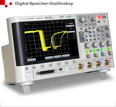 Keysight DSOX3014A oscilloscope, 4 channel 100 MHz, up to 4 GSa / s, 1 million wfm / s, 2 MPts memory