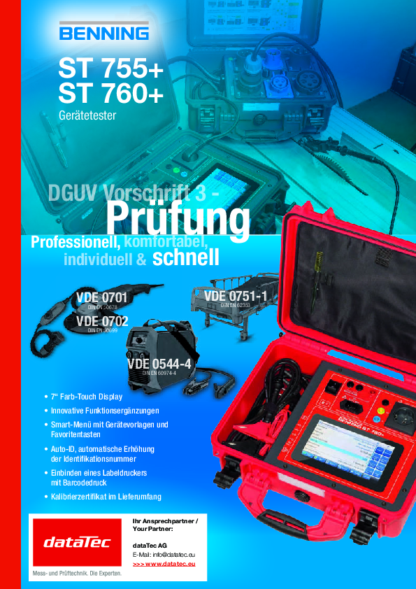 Benning Gerätetester ST 760 SET