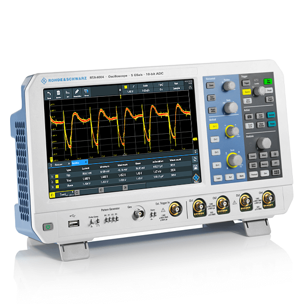 Rohde&Schwarz Oscilloscope, DSO, 4-channel, 1 GHz, 10 bit, 100 (200) Mpts