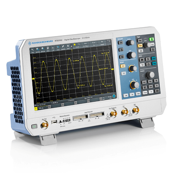 Rohde&Schwarz Complete package including oscilloscope RTB2002, RTB2000 series, MSO, 2 + 16-channel, 300 MHz &amp; APP bundle RTB-PK1