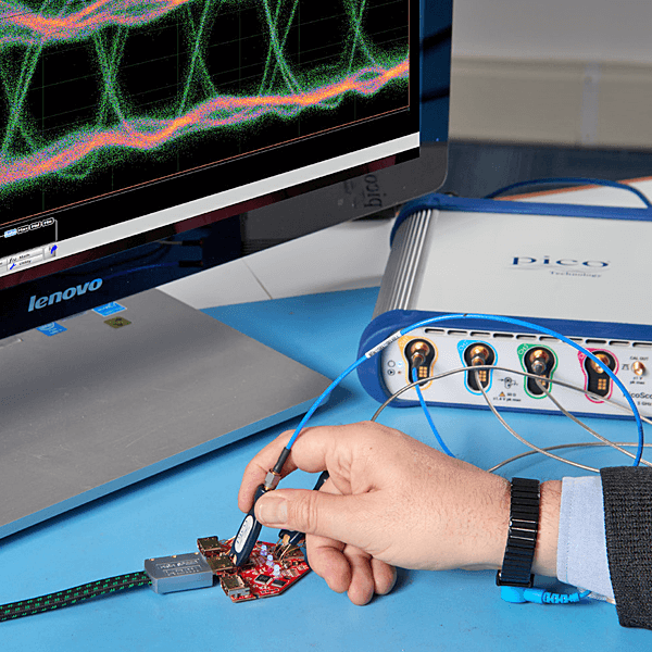 Pico Sampler extended real time USB oscilloscope (SXRTO), 4-channel, 16 GHz, 5 TS / s