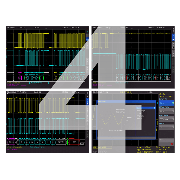 Rohde&Schwarz APP bundle with 4 trigger / analysis options at a special price, for RTC1000