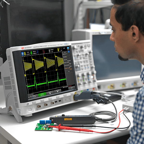 Keysight Oscilloscope, MSO, 2 + 16-channel, 350 MHz, 1 million wfm / s