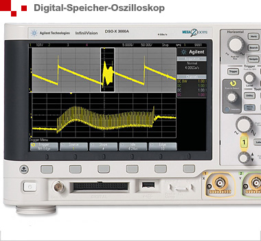 Keysight DSOX3014A oscilloscope, 4 channel 100 MHz, up to 4 GSa / s, 1 million wfm / s, 2 MPts memory