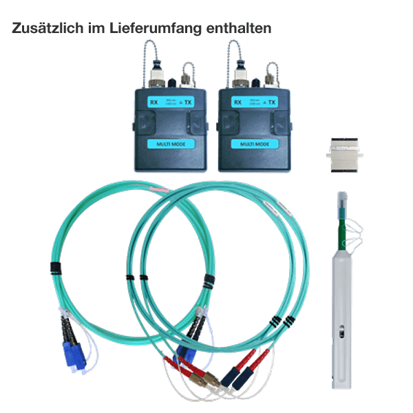 Softing WireXpert WX4500 cable certifier with multimode fiber adapters