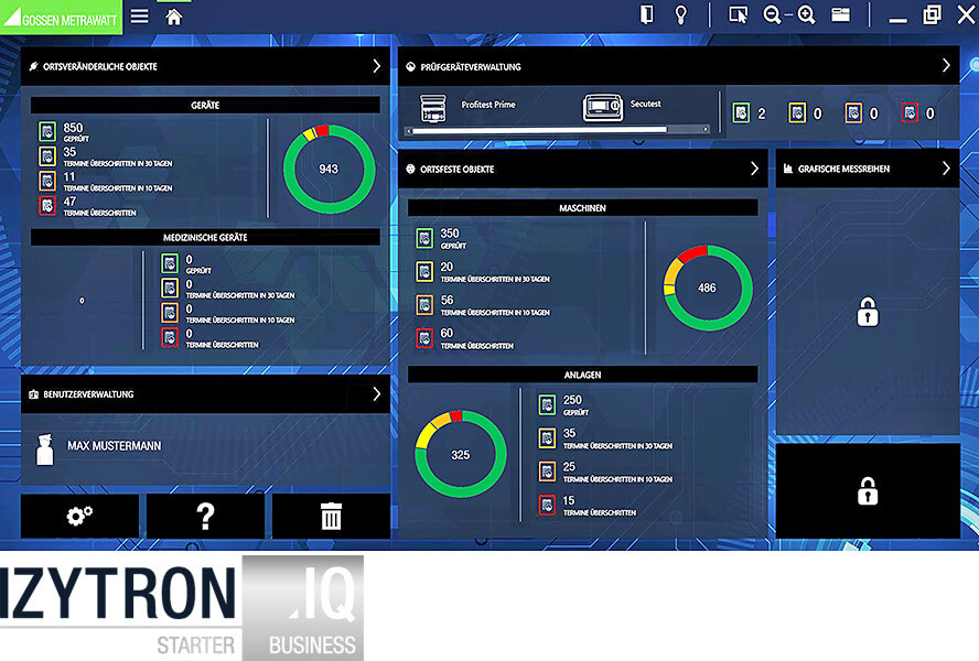 Gossen Metrawatt Test software IZYTRON.IQ Business Starter