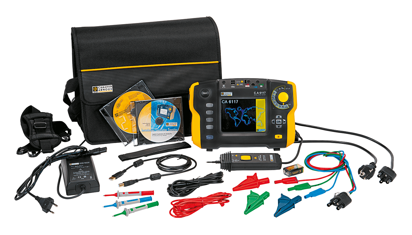 Chauvin Arnoux CA 6117 multifunction tester installation test with DataView software (P01145460F)