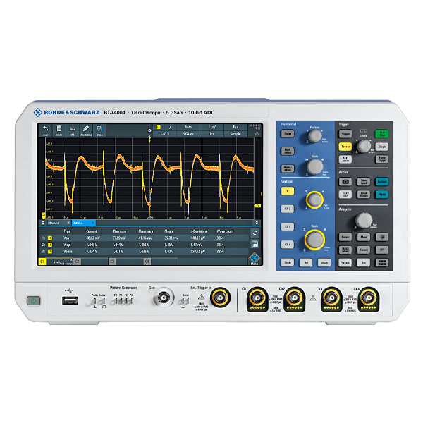 Rohde&Schwarz Oscilloscope, DSO, 4-channel, 350 MHz, 10 bit, 100 (200) Mpts