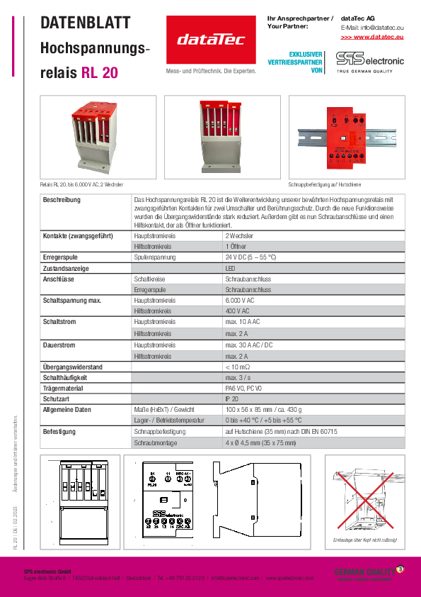 SPS RL20 Multifunktions Relais | kaufen & anfragen