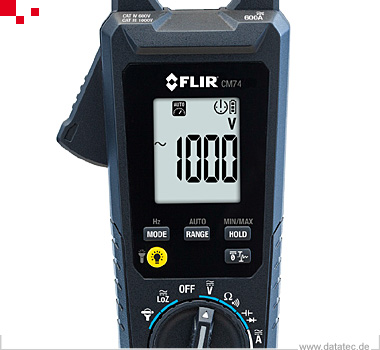 Teledyne FLIR CM74 TRMS multiple measuring clamp, 4-digit