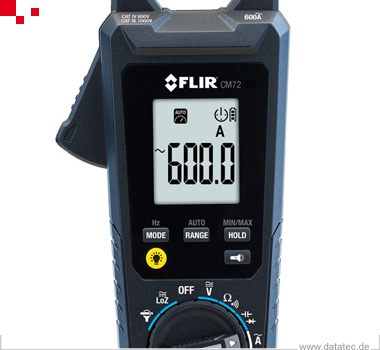 Teledyne FLIR CM72 TRMS multiple measuring clamp, 4-digit