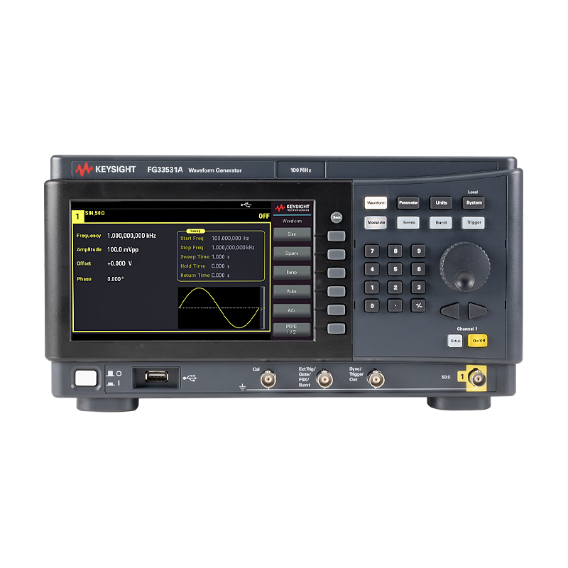 ARB function generator, 1 // 2 channel, 100 MHz