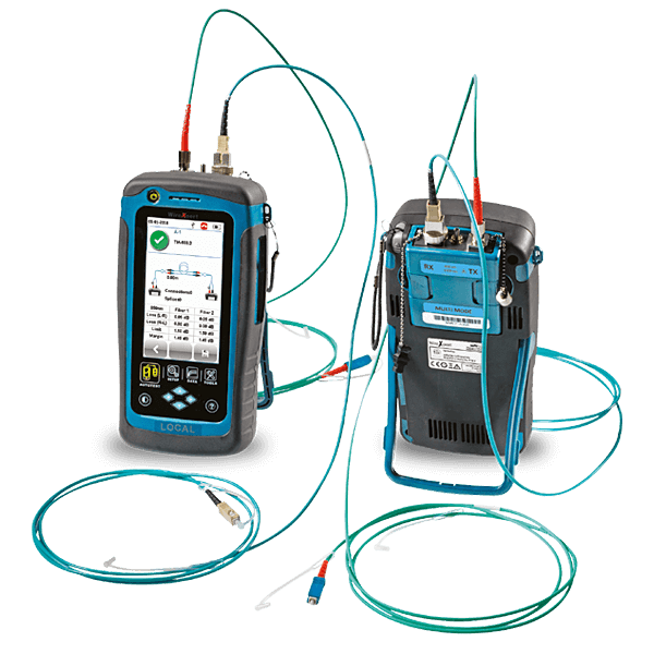 Softing WireXpert WX4500 cable certifier with multimode fiber adapters