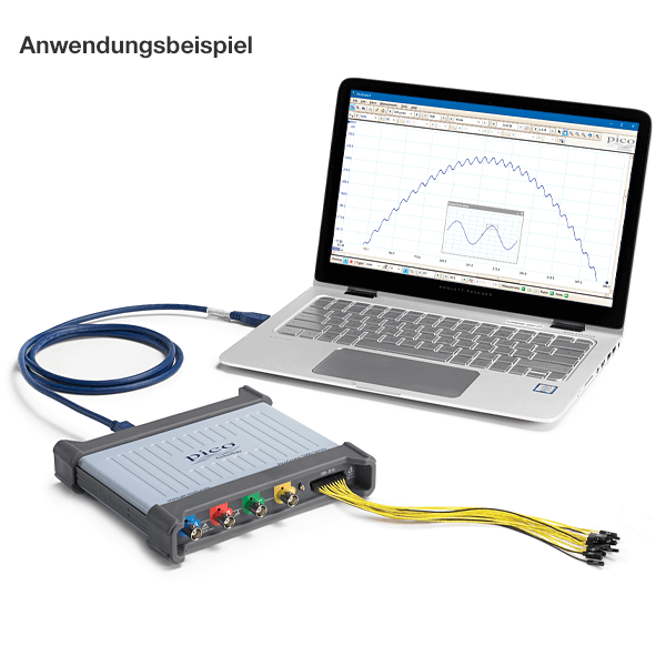 Pico USB oscilloscope for PC, MSO, 4 + 16-channel, 100 MHz