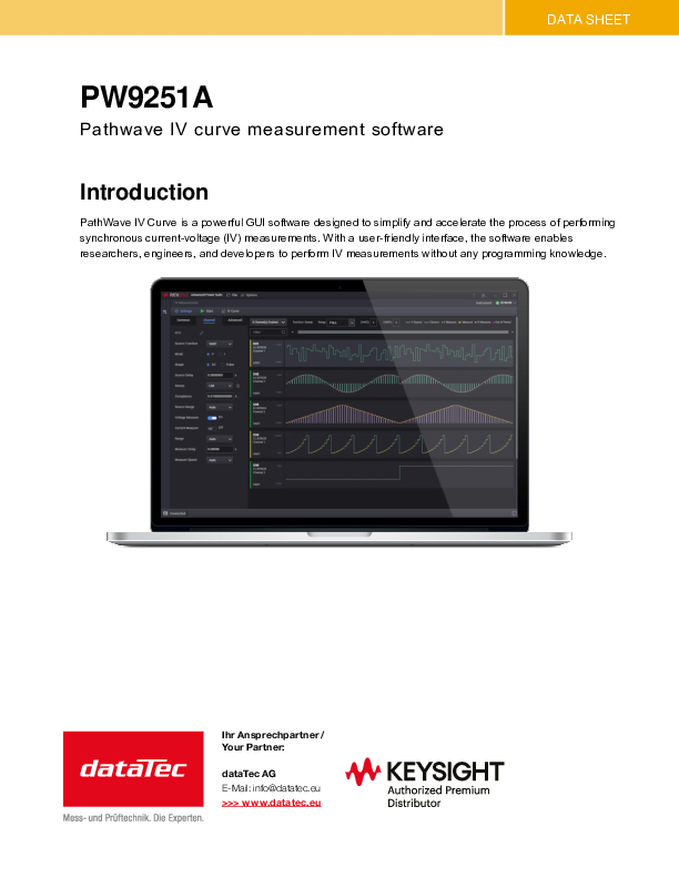 Keysight PW9251A Software | buy & request