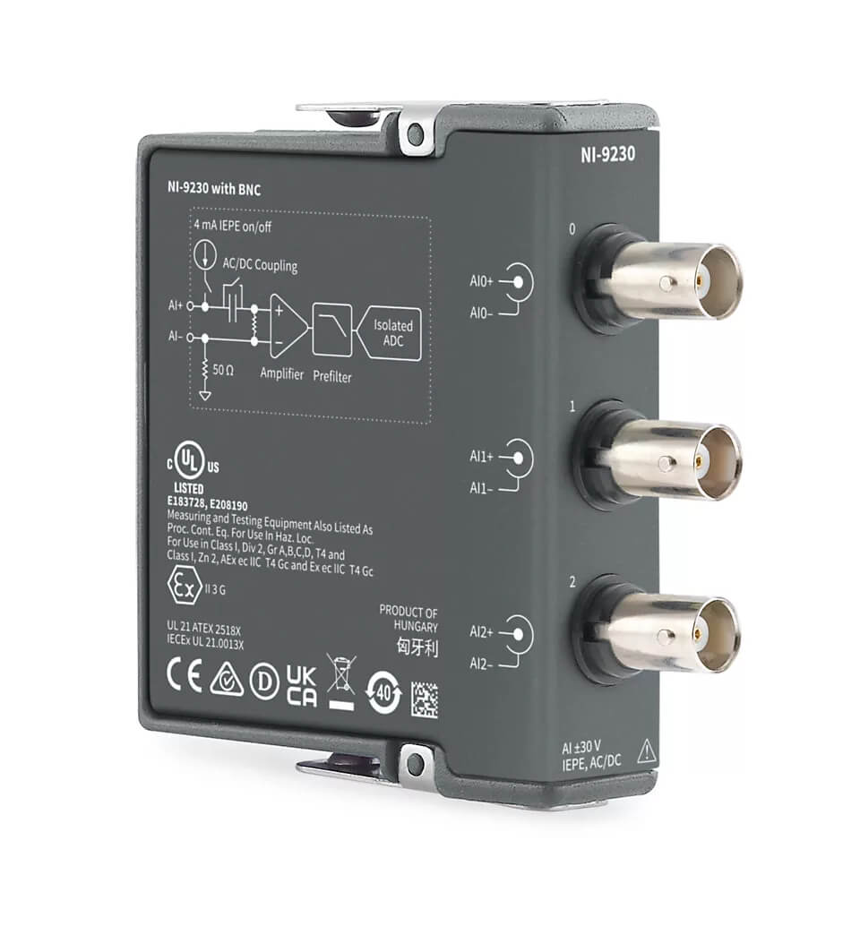 78439601 Analog input module NI 9230, BNC, 3 channels, +/ 30 V, 12.